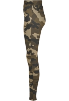 Colanti cu talie inalta Camo Tech pentru Femei wood camuflaj Urban Classics