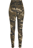 Colanti cu talie inalta Camo Tech pentru Femei wood camuflaj Urban Classics