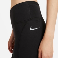 Colanti Nike Epic Fast alergare pentru femei negru argintiu