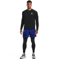 Colanti Under ARMOUR HeatGear Armourprint pentru Barbati negru halo gri