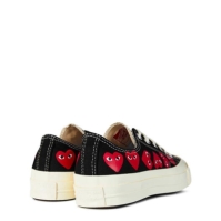 COMME DES GARCONS PLAY Multi Hearts-Print Low-Top Sneakers negru