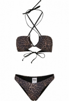 Costum de baie bikini AOP Hot V pentru Femei leopard Urban Classics