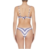 Costum de baie bikini EMPORIO ARMANI Emporio tricot femei albastru riga