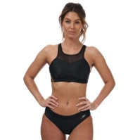 Costum de baie bikini Speedo Hexagonal plasa Panel negru gri