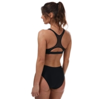 Costum de baie bikini Speedo Hexagonal plasa Panel negru gri