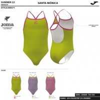 Costum de Inot Joma Mos Craciun MOnica Lime verde