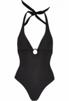 Costum baie care se leaga la gat Recycled pentru Femei negru Urban Classics