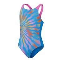 Costum de Inot Speedo Printed Pulseback albastru galben