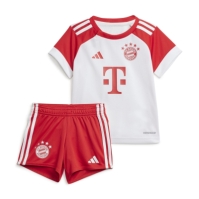 Costumase bebelusi cu echipe fotbal adidas FC Bayern 2023 2024 alb rosu