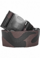 Curea Jaquard Camo negru maro Urban Classics