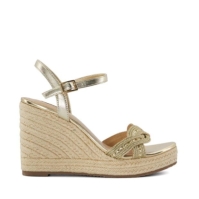 Sandale Dune London Kaspar Wedge auriu