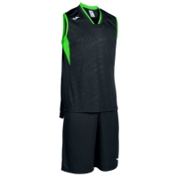 Echipament baschet Joma Campus negru-fluor verde Sleeveles fosforescent