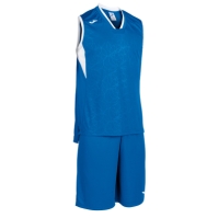 Echipament baschet Joma Campus Royal-alb Sleeveles albastru roial