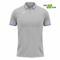 Echipament casual sport POLO COTONE PIQUET ACTION Givova gri deschis alb