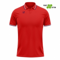 Echipament casual sport POLO COTONE PIQUET ACTION Givova rosu albastru