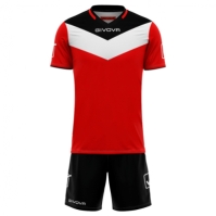 Echipament fotbal KIT CAMPO Givova negru rosu