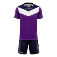 Echipament fotbal KIT CAMPO Givova violet albastru