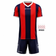 Echipament fotbal KIT CATALANO MC Givova albastru rosu