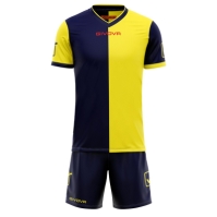 Echipament fotbal KIT COMBO MC Givova albastru galben