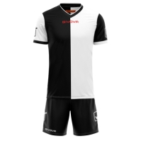 Echipament fotbal KIT COMBO MC Givova negru alb