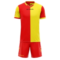 Echipament fotbal KIT COMBO MC Givova rosu galben