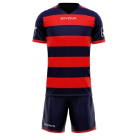 Echipament fotbal KIT RUGBY Givova albastru rosu