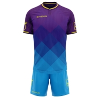 Echipament fotbal KIT SHADE Givova violet turcoaz