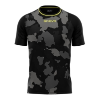 Tricou fotbal SHIRT ARMY INTERLOCK Givova negru gri