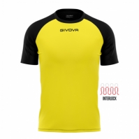 Echipament fotbal SHIRT CAPO MC Givova galben negru