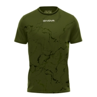 Echipament fotbal SHIRT GRAFITE INTERLOCK Givova verde military