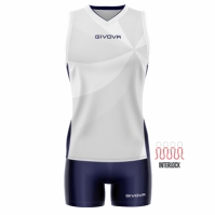 Echipament volei KIT ELICA VOLLEY Givova alb albastru