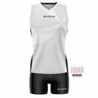 Echipament volei KIT ELICA VOLLEY Givova alb negru