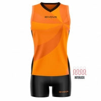 Echipament volei KIT ELICA VOLLEY Givova portocaliu negru