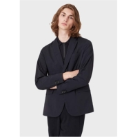 Emporio Armani Emporio Button Blzr pentru barbati bleumarin albastru