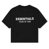 FEAR OF GOD ESSENTIALS FGE Logo Ess Tee copii negru