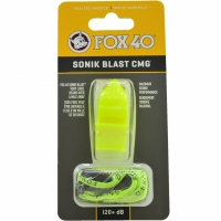 Fluiere FOX 40 Sonik Blast CMG galben Neon cu A String 9203-1308