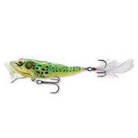 FROG POPPER 7,5CM 14G FLORO verde galben LIVE TARGET