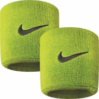 Set 2 mansete sport NIKE SWOOSH lime / 32636 710 copii