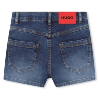 Fusta pantaloni HUGO Denim Juniors bleumarin z10