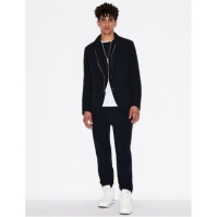 Geaca Armani Exchange AX guru collar pentru barbati bleumarin albastru