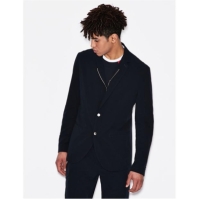 Geaca Armani Exchange AX guru collar pentru barbati bleumarin albastru