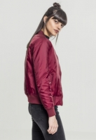 Geaca bomber primavara femei visiniu Urban Classics