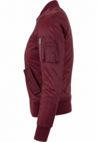 Geaca bomber primavara femei visiniu Urban Classics