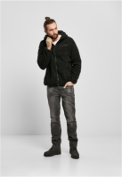 Geaca casual Teddyfleece negru Brandit