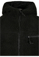 Geaca casual Teddyfleece negru Brandit