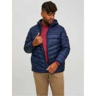 Geaca matlasata Jack and Jones Hero cu gluga marimi mari pentru Barbati bleumarin blazer