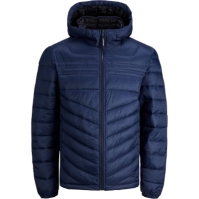 Geaca matlasata Jack and Jones Hero cu gluga marimi mari pentru Barbati bleumarin blazer