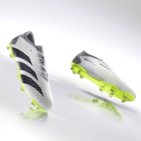 Ghete adidas Predator Accuracy.2 Firm Ground Juniors alb negru luc