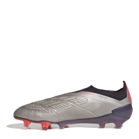 Ghete de fotbal adidas 24 Predator Elite Firm Ground argintiu negru