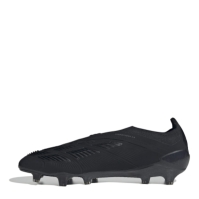 Ghete de fotbal adidas Predator 24 Elite Laceless Firm Ground negru gri